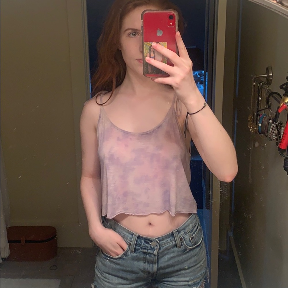 tie dye crop top